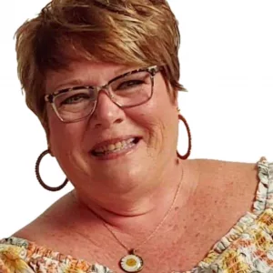 Portrait of Pam Harrawood for Shake Broadcasting in Washington, Indiana.